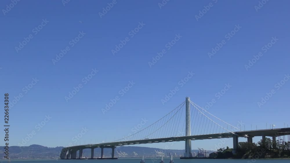 The Bay Bridge in San Francisco, California, USA, circa May 2017 The Bay Bridge in San Francisco, California, USA, circa May 2017