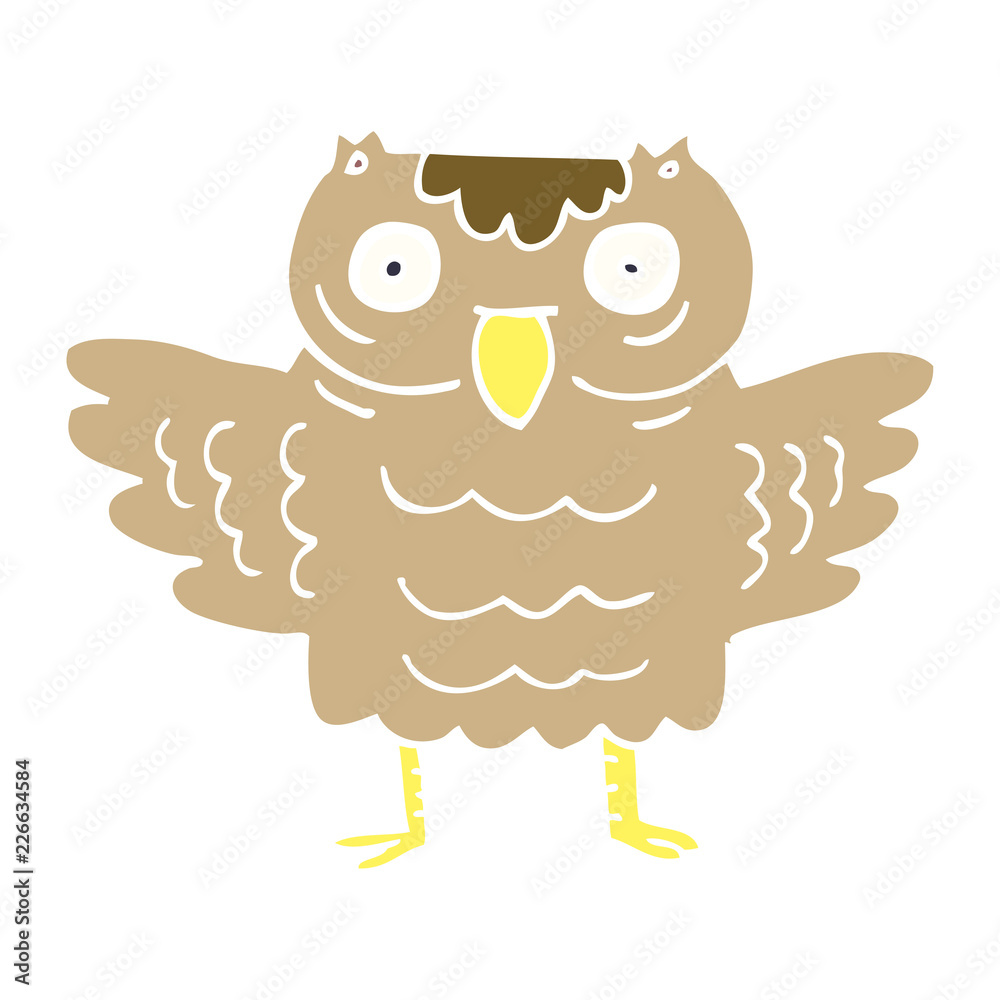 Naklejka premium cartoon doodle funny owl