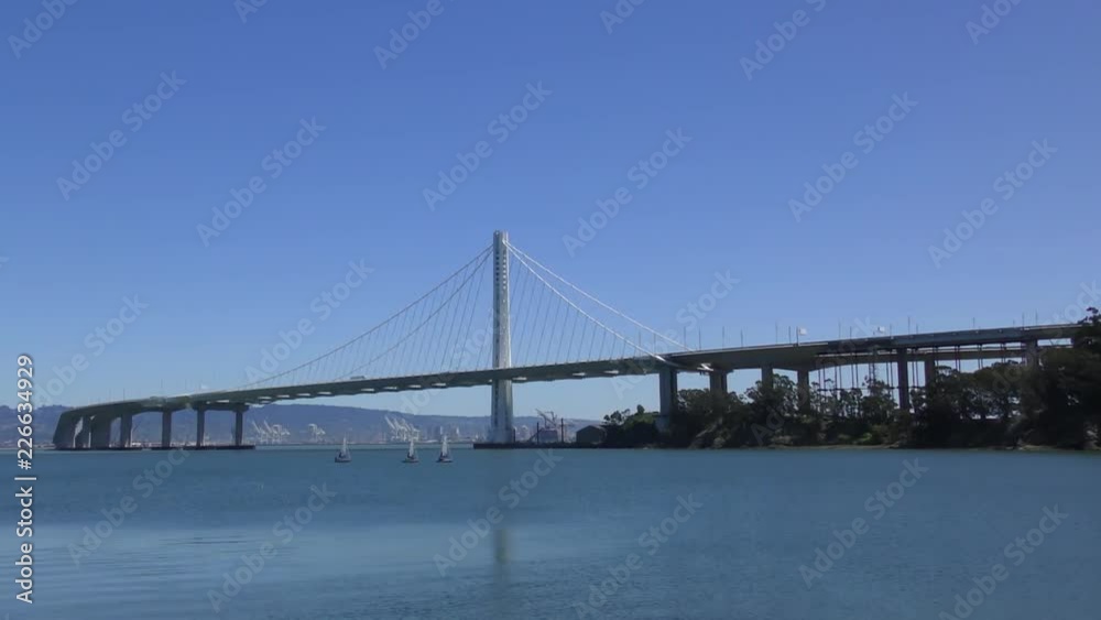 The Bay Bridge in San Francisco, California, USA, circa May 2017 The Bay Bridge in San Francisco, California, USA, circa May 2017