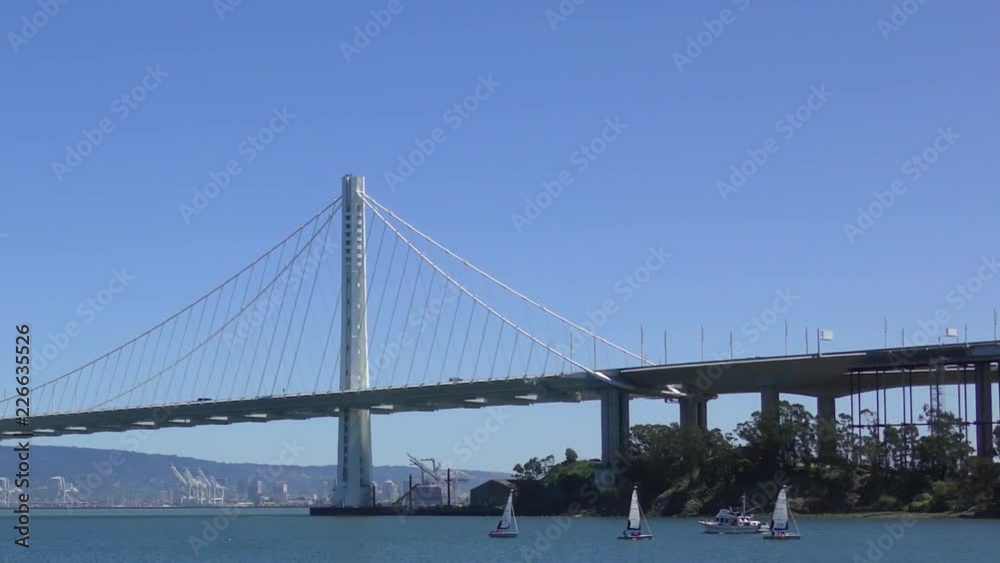 The Bay Bridge in San Francisco, California, USA, circa May 2017 The Bay Bridge in San Francisco, California, USA, circa May 2017