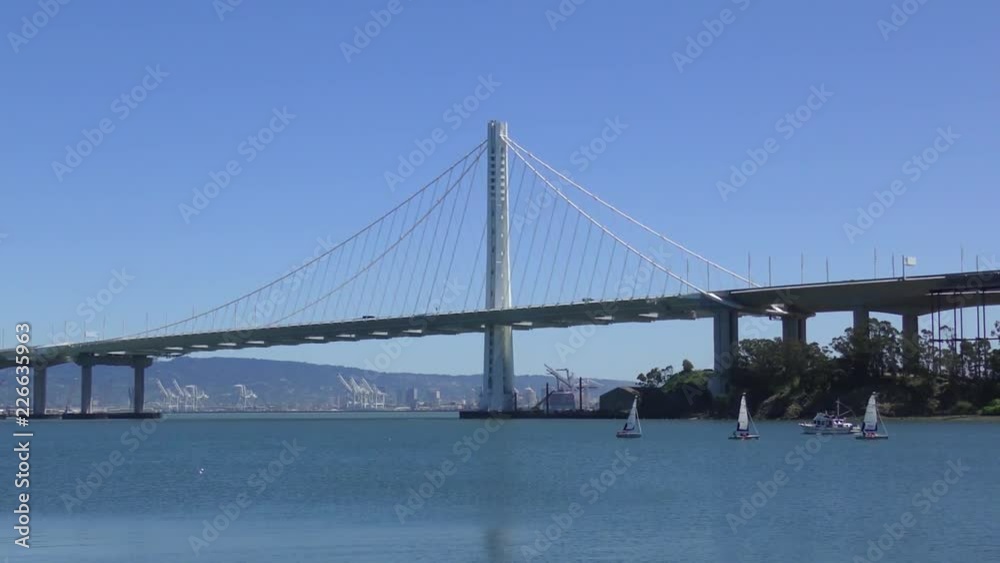 The Bay Bridge in San Francisco, California, USA, circa May 2017 The Bay Bridge in San Francisco, California, USA, circa May 2017