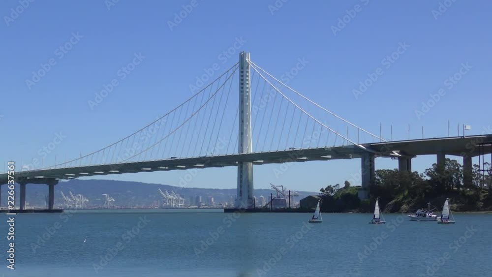 The Bay Bridge in San Francisco, California, USA, circa May 2017 The Bay Bridge in San Francisco, California, USA, circa May 2017