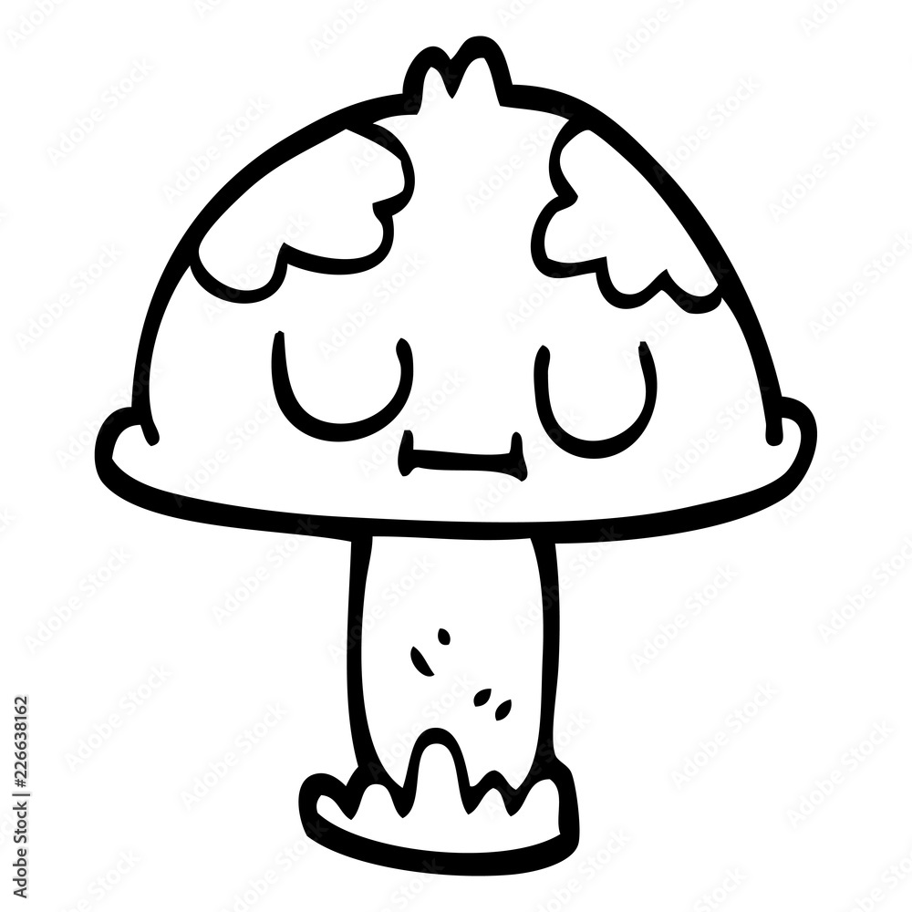 line drawing cartoon poisonous toadstool line drawing cartoon poisonous toadstool