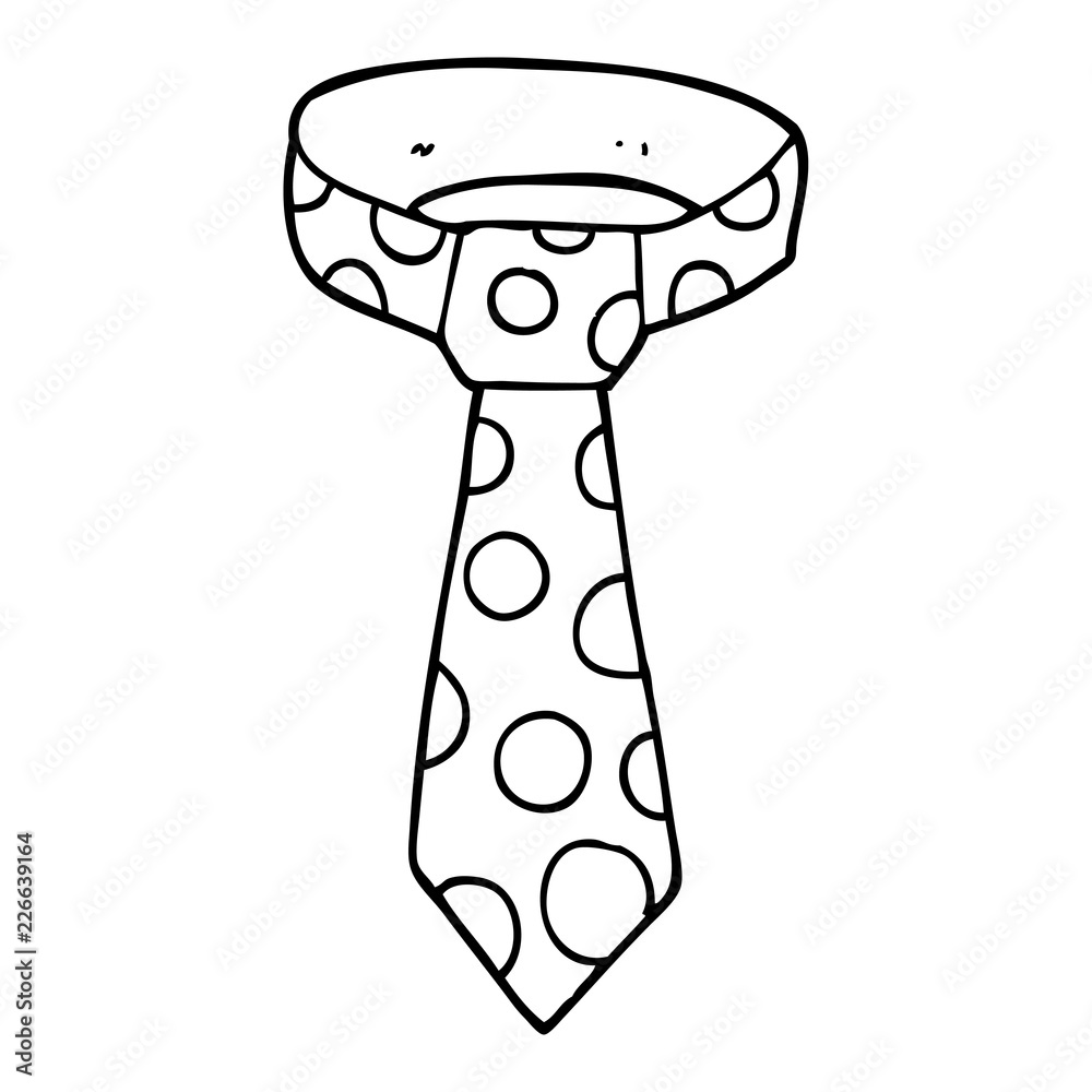 line drawing cartoon patterned tie line drawing cartoon patterned tie