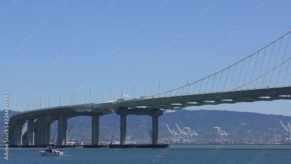 The Bay Bridge in San Francisco, California, USA, circa May 2017 The Bay Bridge in San Francisco, California, USA, circa May 2017