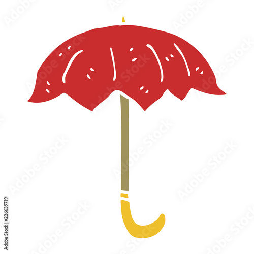 cartoon doodle open umbrella
