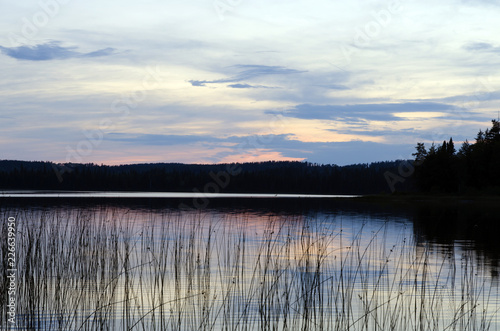 Sunset on Burnfield Lake