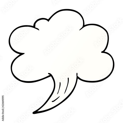 cartoon doodle gust of air