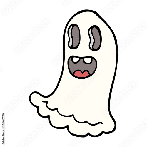 cartoon doodle spooky ghost