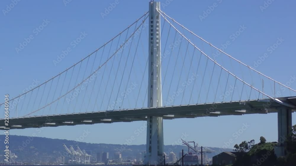 The Bay Bridge in San Francisco, California, USA, circa May 2017 The Bay Bridge in San Francisco, California, USA, circa May 2017