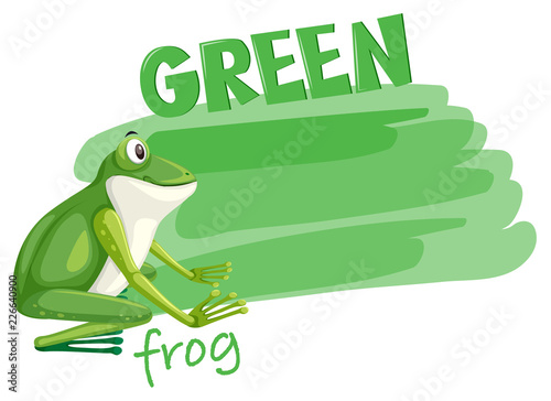 A green frog template