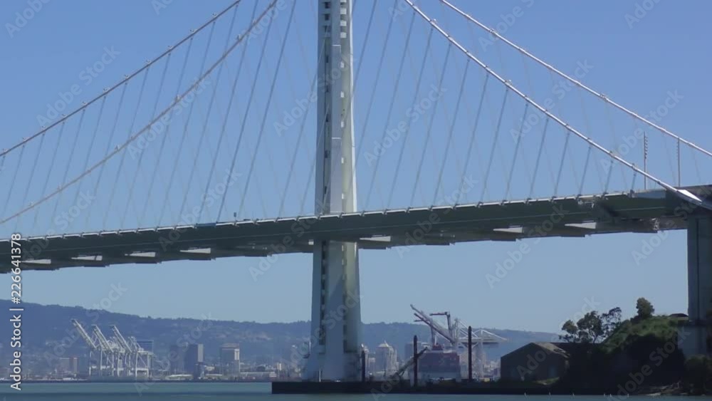 The Bay Bridge in San Francisco, California, USA, circa May 2017 The Bay Bridge in San Francisco, California, USA, circa May 2017