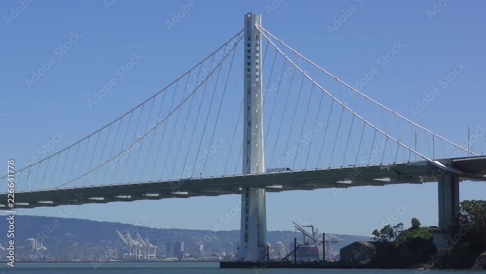The Bay Bridge in San Francisco, California, USA, circa May 2017 The Bay Bridge in San Francisco, California, USA, circa May 2017