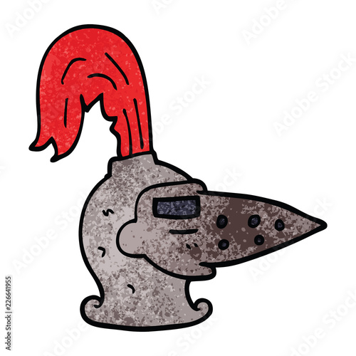 cartoon doodle knights helmet