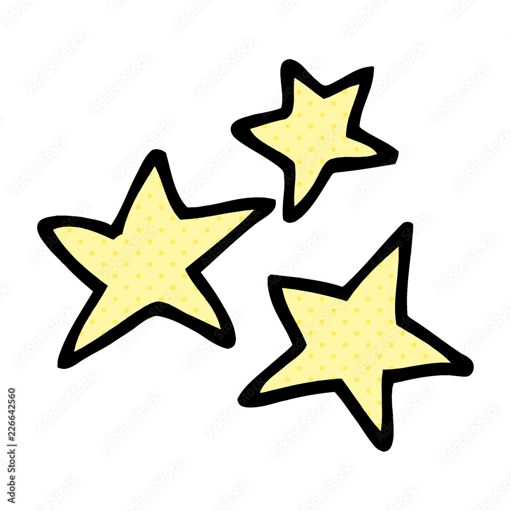 cartoon doodle yellow stars cartoon doodle yellow stars