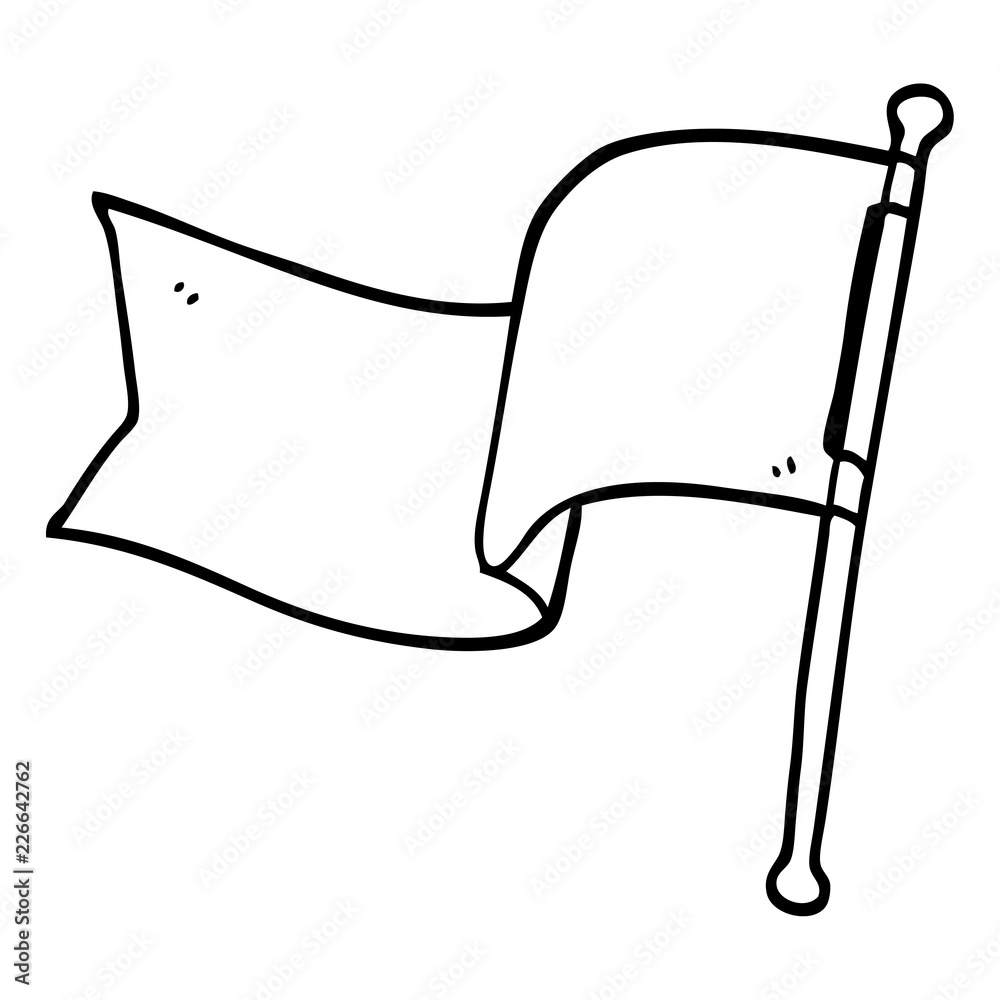 line drawing cartoon red flag line drawing cartoon red flag