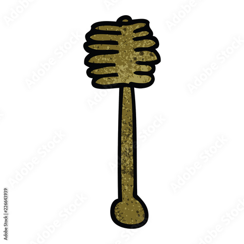 cartoon doodle honey spindle