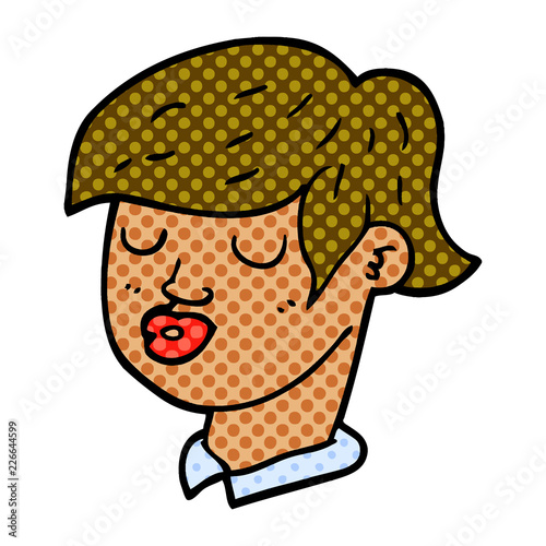 cartoon doodle content face