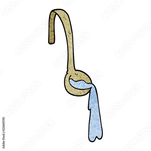 cartoon doodle ladle of food