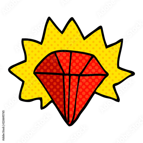 cartoon doodle giant ruby