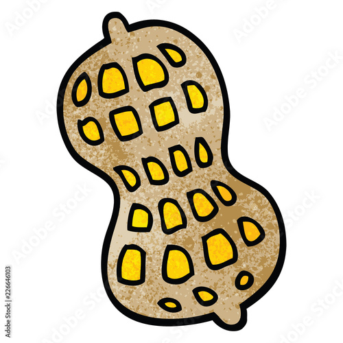 cartoon doodle peanut