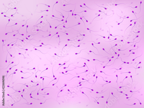 Sperm view under microscope