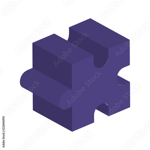 puzzle piece isolated icon