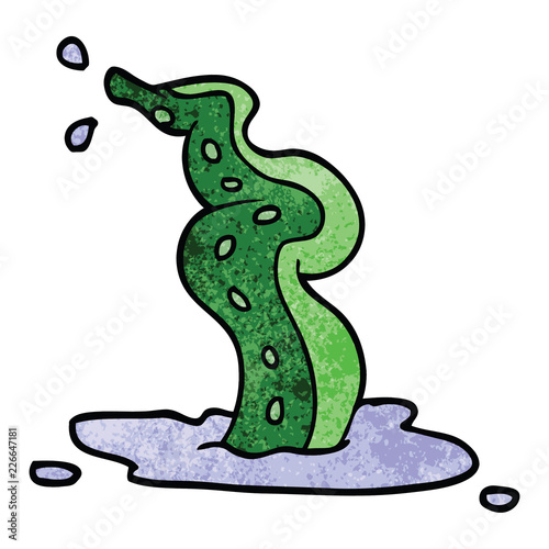 cartoon doodle spooky tentacle