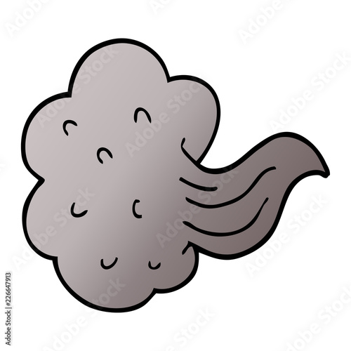 cartoon doodle whooshing cloud