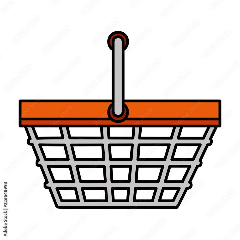 shopping basket isolated icon shopping basket isolated icon