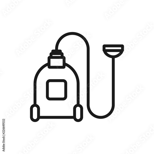 Vacuum cleaner icon. Outline illustration of vacuum cleaner vector icon for web