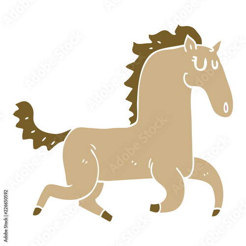 cartoon doodle magnificent stallion