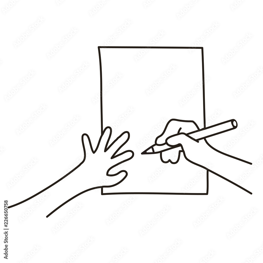 書く人 Stock イラスト Adobe Stock