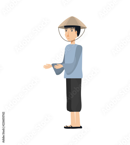 man chinese peasant avatar character