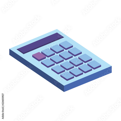 calculator math isolated icon