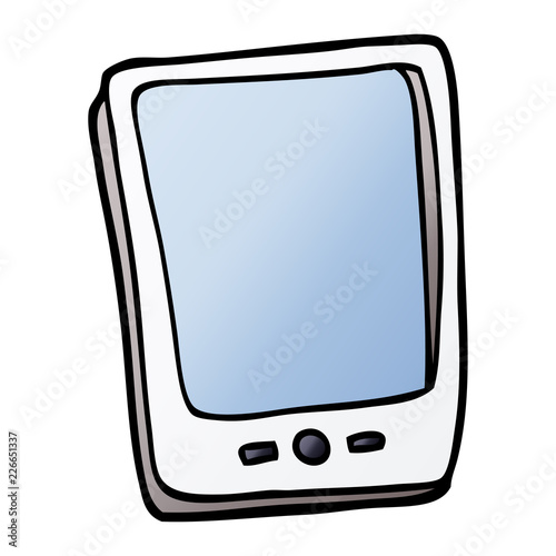 cartoon doodle touch screen mobile