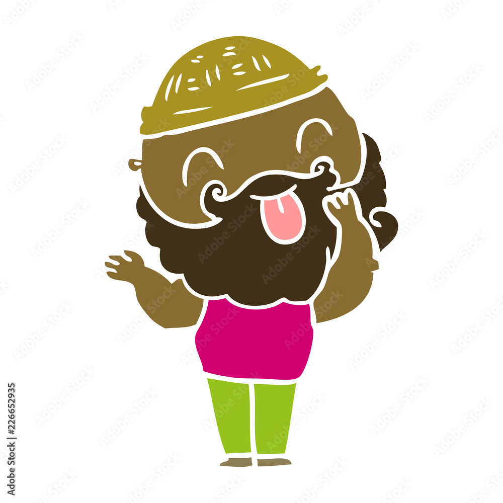 man with beard sticking out tongue man with beard sticking out tongue