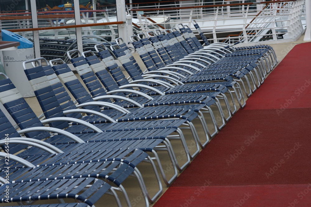 Fototapeta premium Deck chairs