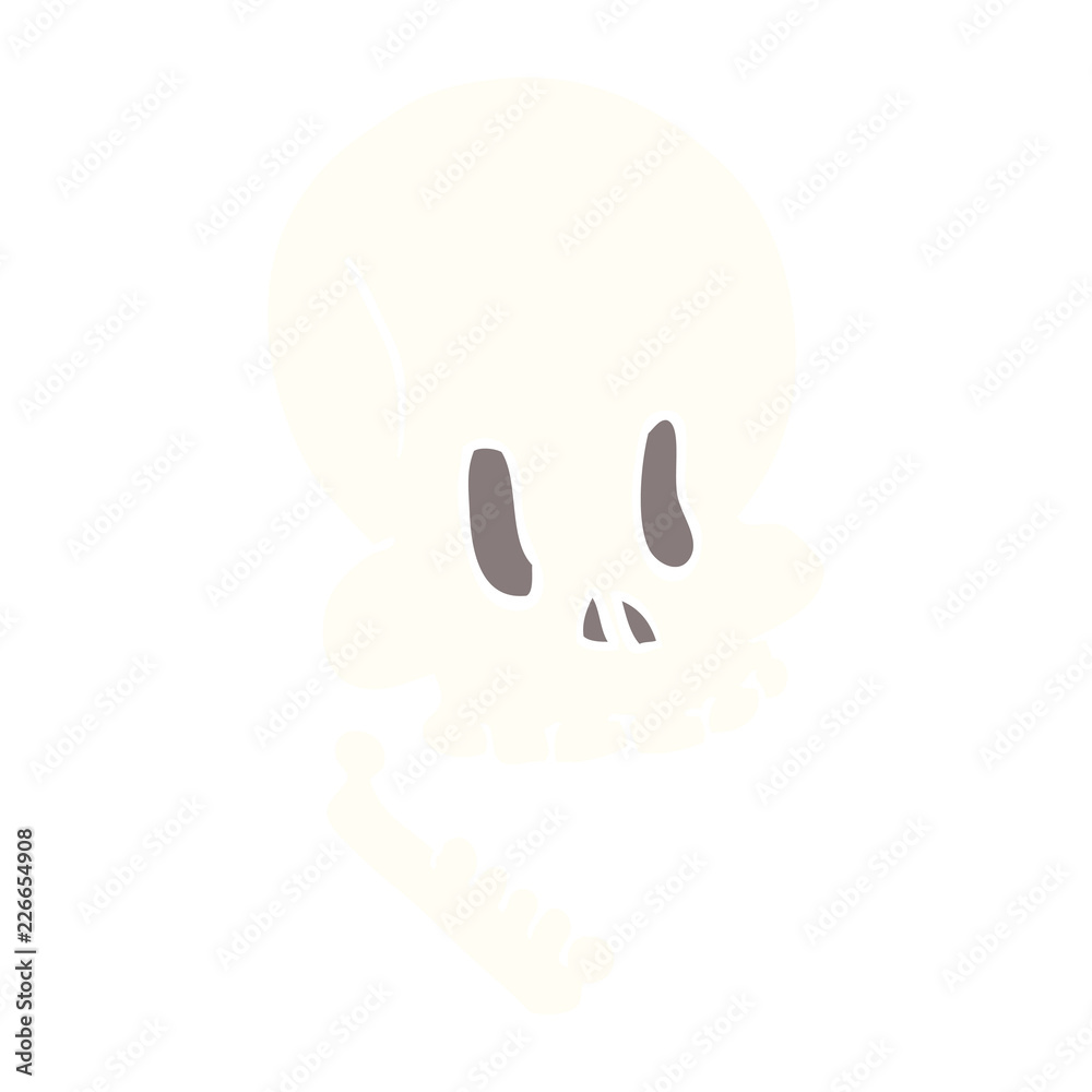 cartoon doodle halloween skull cartoon doodle halloween skull