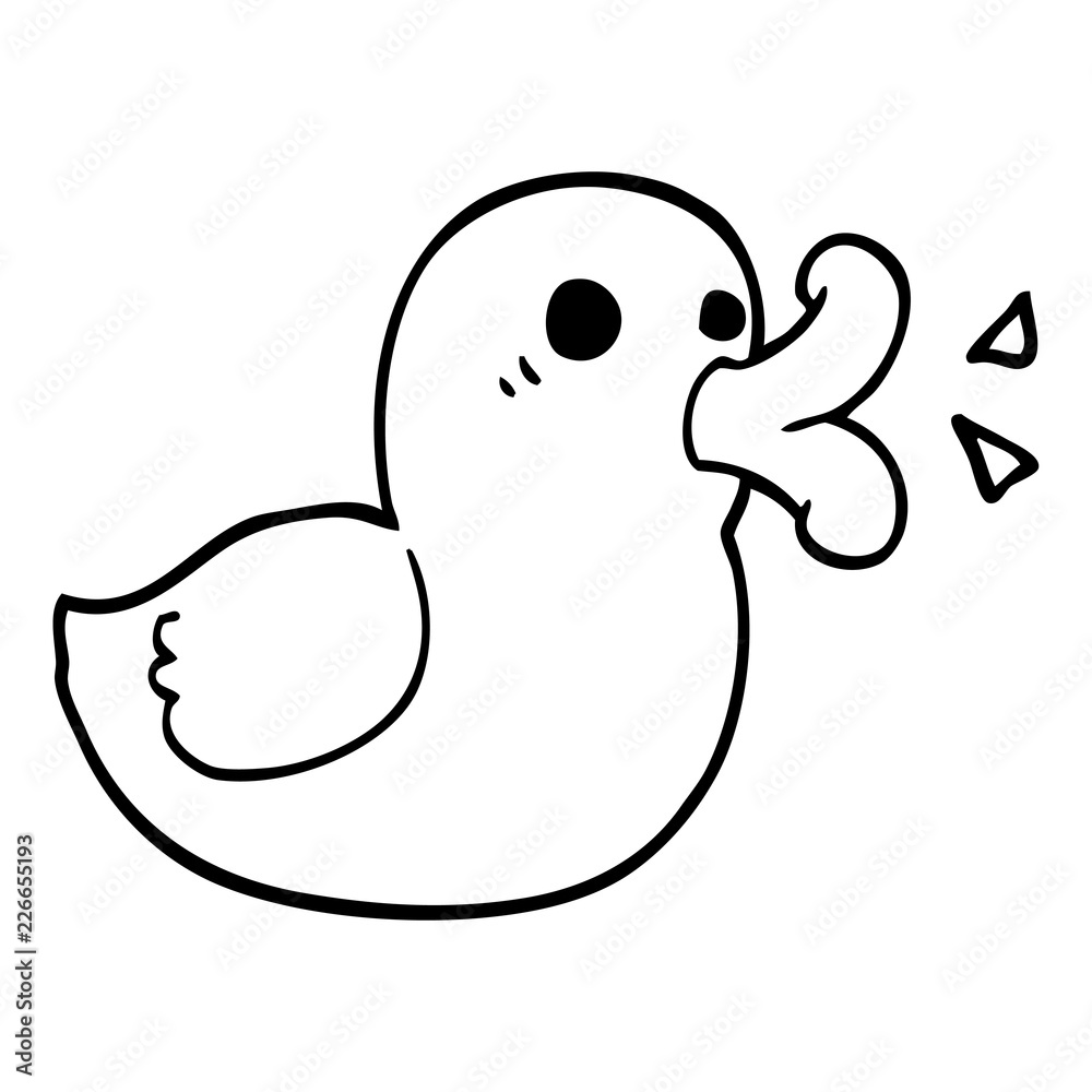 line drawing cartoon happy duck line drawing cartoon happy duck