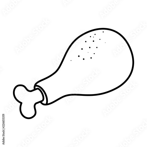 delicious chicken thigh icon