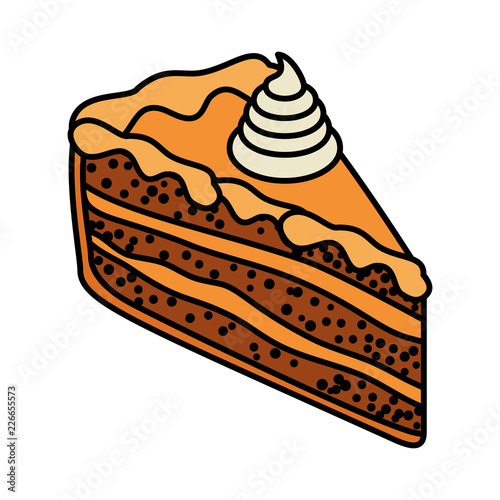 delicious apple pie portion