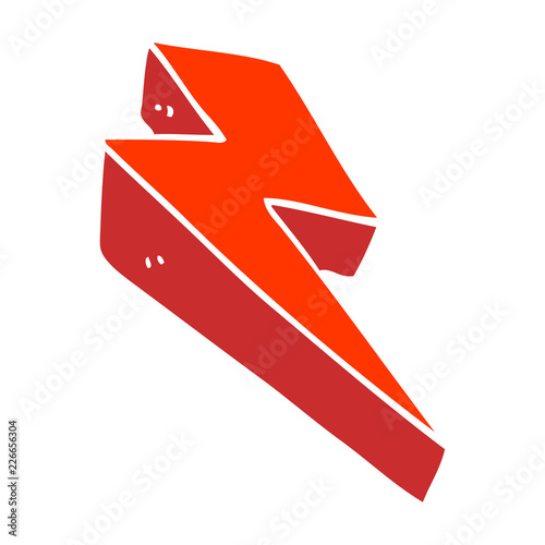 cartoon doodle fire bolt