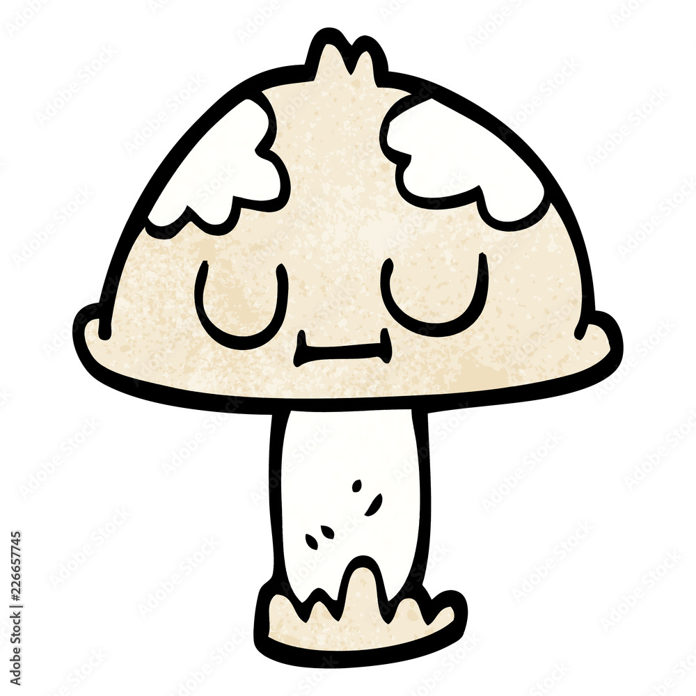 cartoon doodle cute mushroom