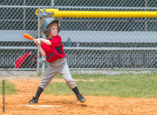Baseball Player Ready to Swinging at Pitch