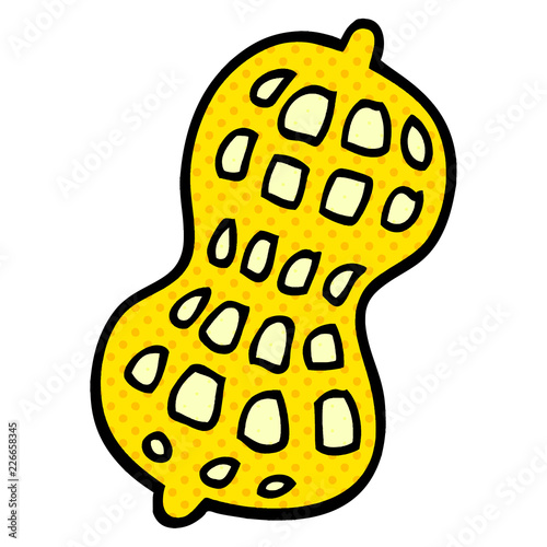 cartoon doodle peanut
