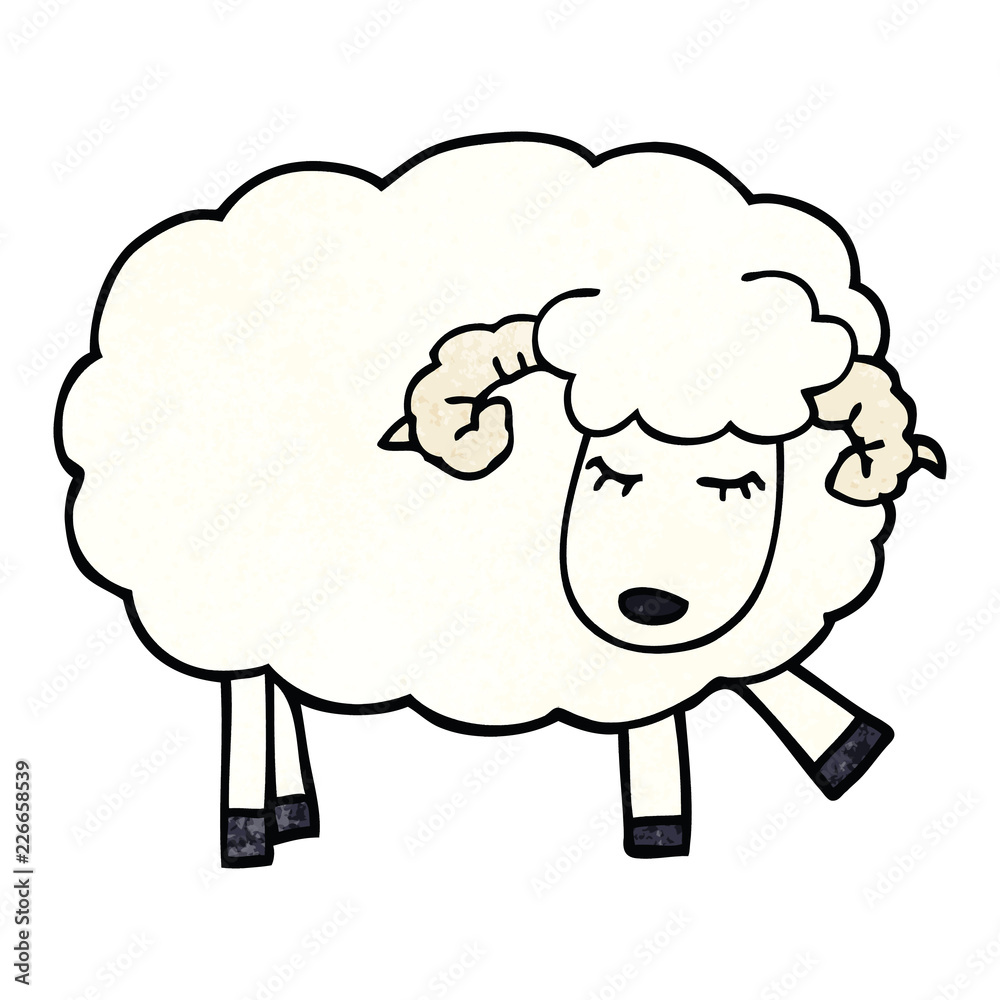 cartoon doodle cute sheep cartoon doodle cute sheep