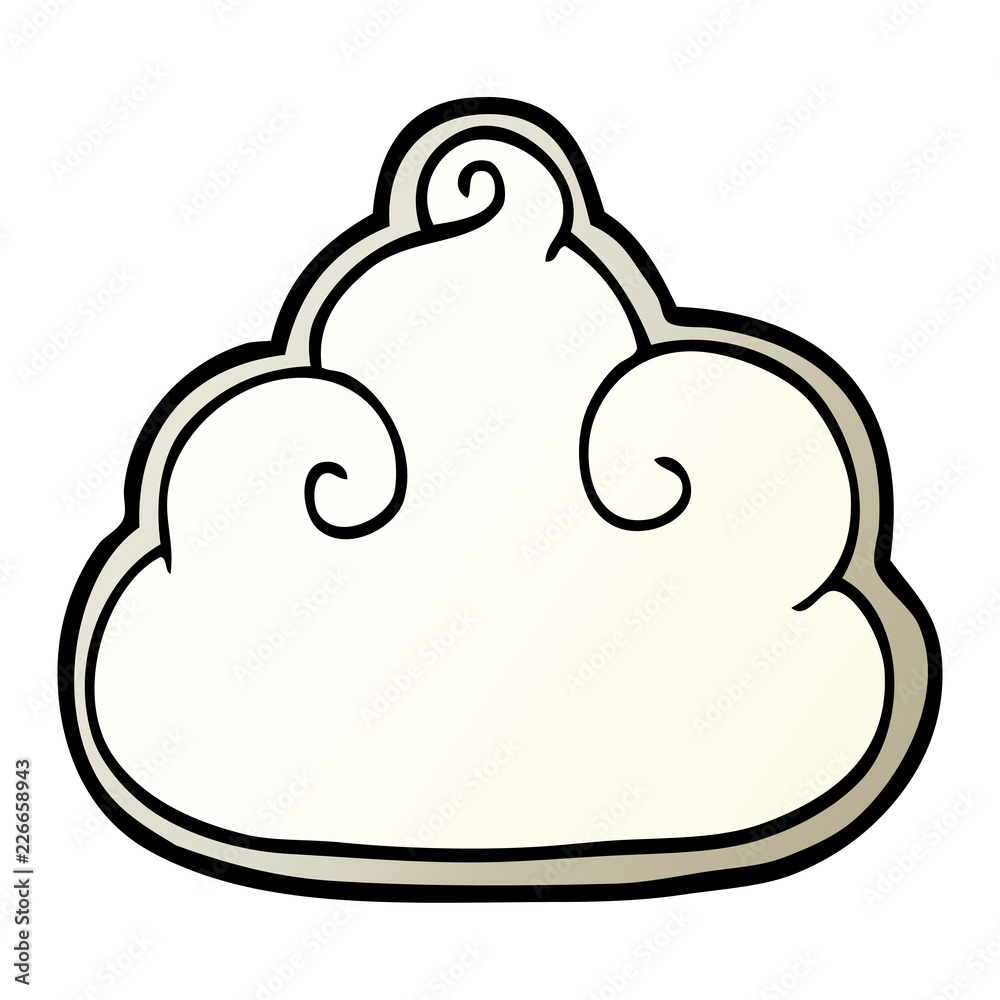 cartoon doodle cloud symbol cartoon doodle cloud symbol