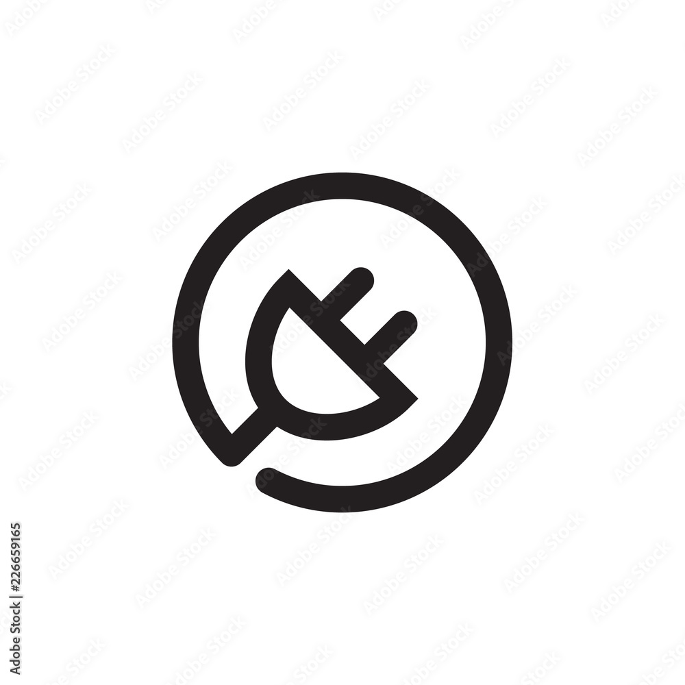 plug in icon in trendy flat style isolated on background plug in icon in trendy flat style isolated on background