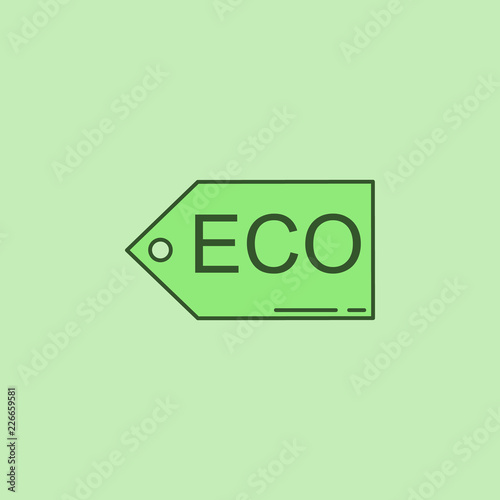 Eco tag icon